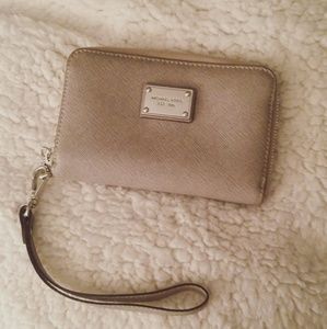 Michael Kors Gray handbag/wristlet